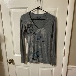 3/$12 Sale AEO Small Long Sleeves Gray
